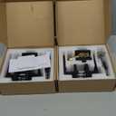 Exterior Door Lock Set,Combo Lock-Heavy Duty Black Door Handle and Single Cylinder Deadbolt Lock,Keyed Alike Door Locks for Front Door(Matte Black,2Pack Set)