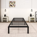 Twin Black Metal Bed Frame Model WDLWCTTC001