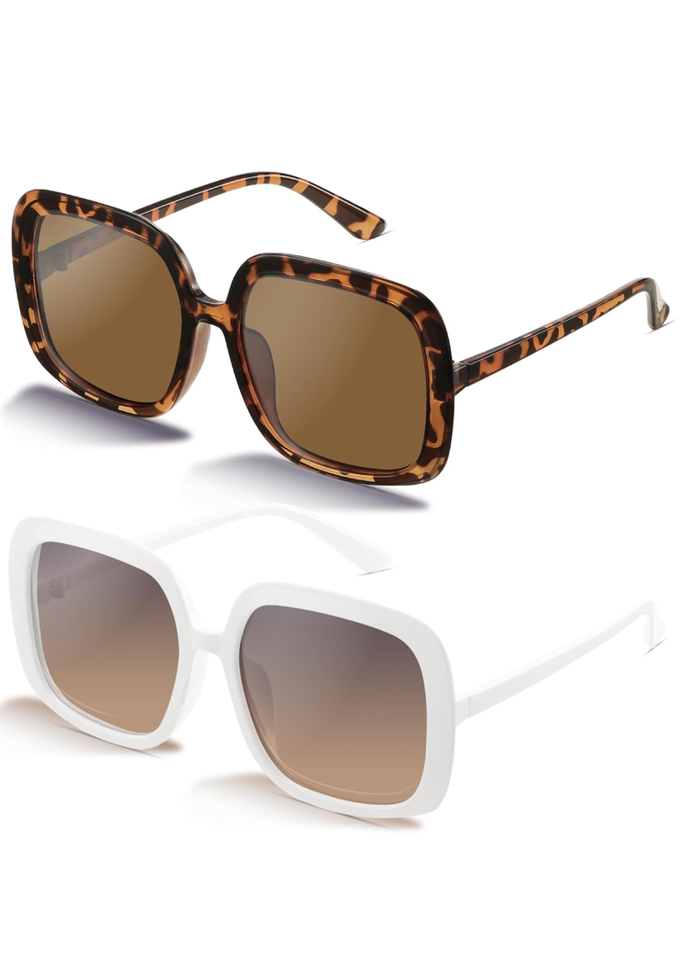 miyya Oversized Polarized Sunglasses Women, Trendy Retro Sun Glasses for Women 2025, Oversized Shades