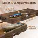 [Magnetic Stand & Wave Frame] Case for Samsung Galaxy Z Fold 5 [Fit for MagSafe] [Military Drop Protective] Not Yellowing Translucent Z Fold 5 Phone Ring Cover for Women Men 7.6" Desert Gold