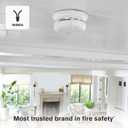 First Alert Combination Smoke & Carbon Monoxide Alarm, Interconnect Hardwire Detector with Battery Backup and Voice & Location Alerts, SMCO100V-AC, 1-Pack