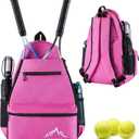Himal Outdoors Tennis Backpack Tennis Bag - Large Storage Holds 2-3 Rackets and Necessities,Suitble for Women,Men and Teenagers 