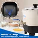 Yuuchail Wax Melter for Candle Making, 7Qts Large Wax Melting Pot with Digital Display & Non-Stick Tilted Bottom Easy Clean Up for Craft or Business