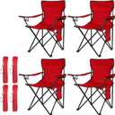 Damei century 4Pack Folding Camping Chairs-Lightweight, Installation-Free, Portable Chair for Beach, Lawn, Outdoor Sports