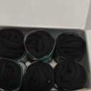 Lapulas Athletic Running Ankle Socks, Low Cut Cushioned Anti-Blister Tab Sports Socks Men Women 6Pairs (Small, Black)