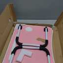 Folding Lap Desk, 23.6 Inch Wood Laptop Bed Desk with Cup Holder, Portable Bed Table for Working Writing Reading & Eating for Bed, Sofa, Couch, Floor - Pink