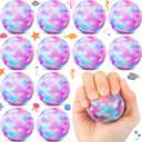 2 x Soulchen Mermaid Party Favors Stress Balls, Sensory Fidget Toys Gifts for Kids Mermaid Birthday Party Favors Supplies, Goodie Bag Stuffers, 1.57 inches/ 4 cm