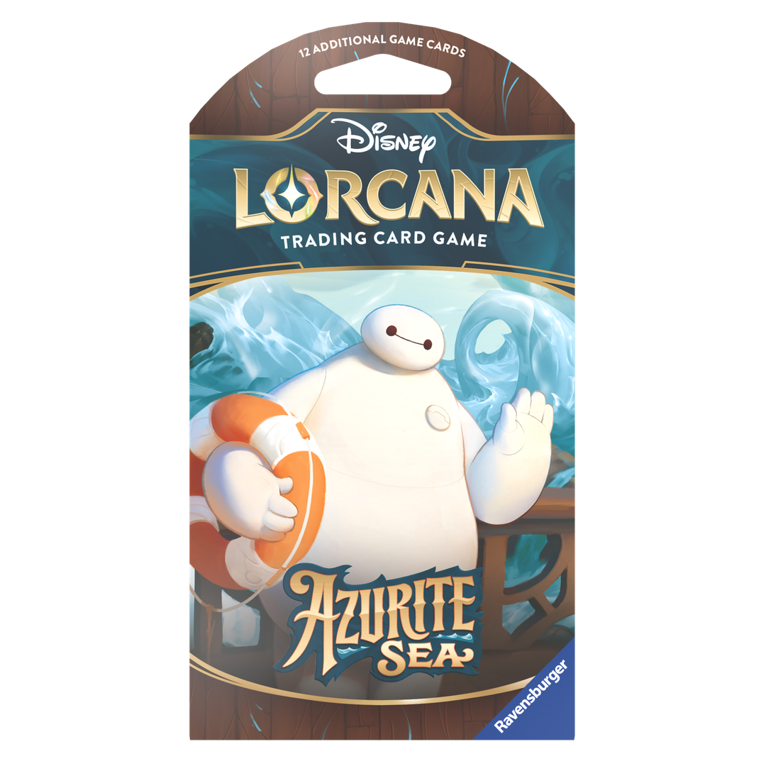 Disney Lorcana Trading Card game 12 Random Game Cards Azurite Sea 3 Pack