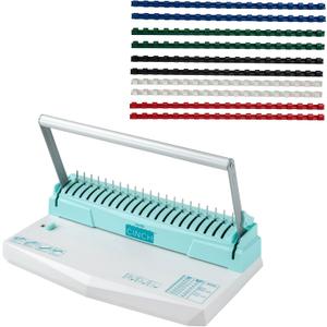 We R Memory Keepers Comb Cinch Book Binding Machine, Includes 10 8 mm Binding Combs, Book Binding Kit, Easy to Use, Use for Scrapbooking, Home Offices, & Classrooms