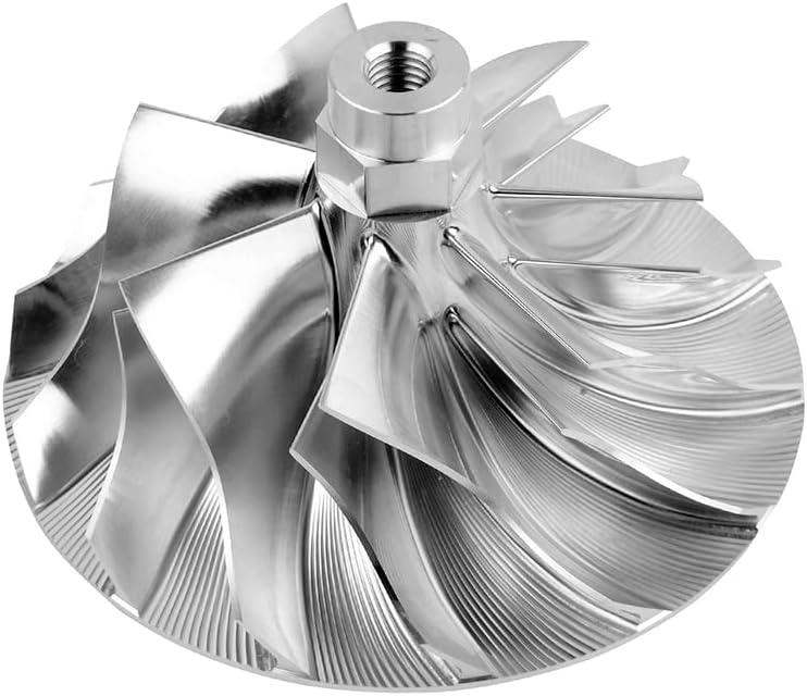 Billet Wick-ed Wheel 2# GT37 WW0360 Compatible with 2003-2004 Fo-rd F250 F350 Super Duty 6.0L Power-stroke Diesel - Wick-ed Wheel 2 Billet Turbo Compressor Wheel