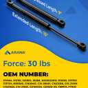 ARANA C16-21066 15 inch 30lb Gas Struts, 15in 30pound Gas Shocks Spring Lift Support for Truck Cap Camper Shell Window Leer Snugtop Topper Canopy Boat Locker Tool Box Lid Replacement Parts, Set of 2
