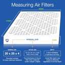 Nordic Pure 20x25x4 (19_1/2 x 24_1/2 x 3_5/8) Pleated MERV 12 Air Filters 2 Pack