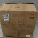 VECELO BarStools Set of 2,Counter Height Stools with Bentwood Back&Arm, Swivel Barstools,PU Leather Kitchen Island Stools, Adjustable Height Bar Chairs for Club Pub Dining Room,Black