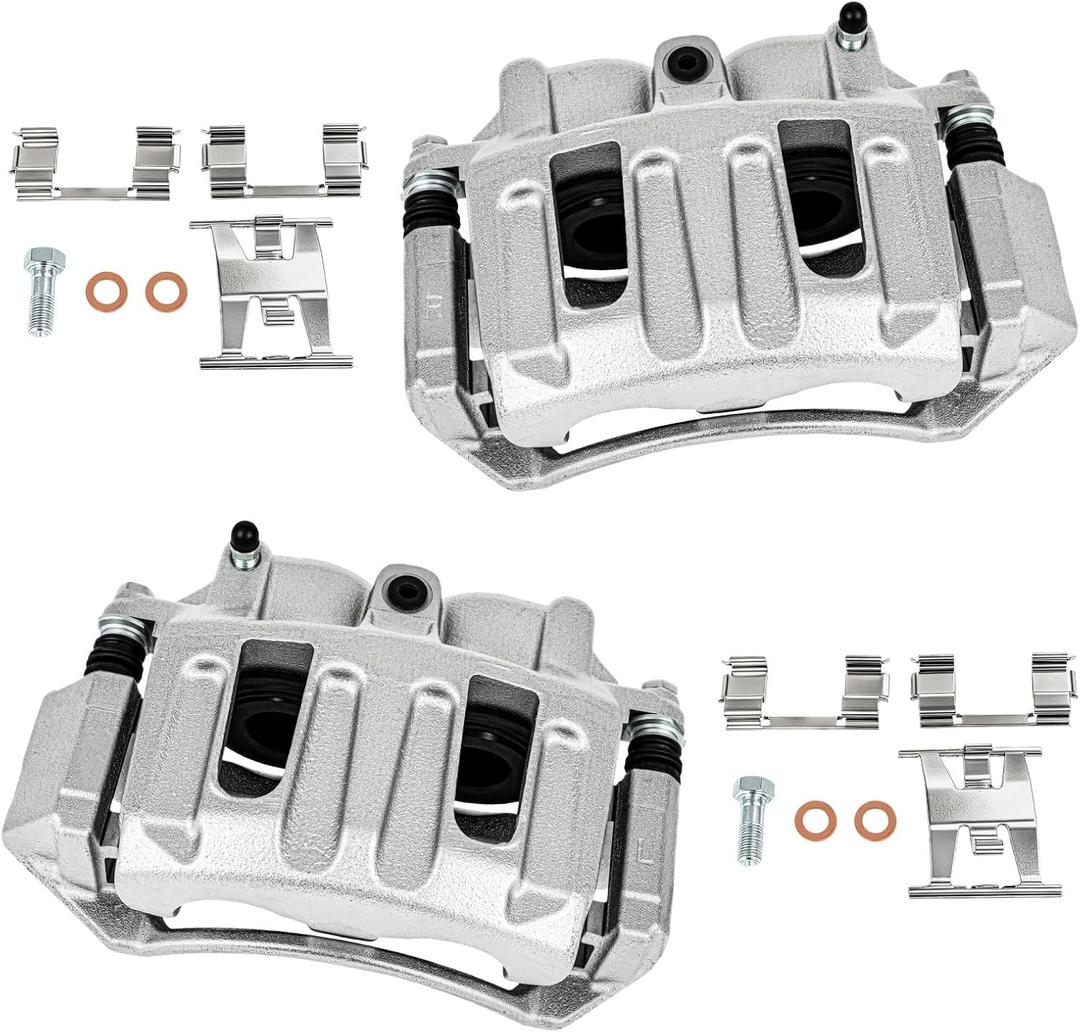 Cciyu Front Left & Right Disc Brake Calipers With Bracket 18B4751 18B4750