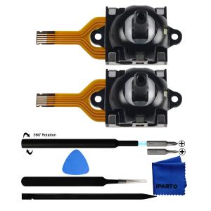 iParto 2 Pack Hall Effect Joystick Replacements for ASUS ROG Ally RC71L Handheld Console, 3D Analog Thumb Sticks with Repair Tools for Drift Repair