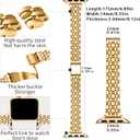 QUNDAXI Slim Watch Band Compatible with Apple Watch 41mm 45mm 42mm 44mm 40mm 38mm Metal Stainless Steel Watchband Suitable for iWatch 11/10/9/8/7/6/5/4/3/2/1/SE Series Women Luxury Strap