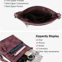 MASINTOR Crossbody Purses for Women, Multi Pocket Casual Crossbody Bag, Adjustable Strap Shoulder Bag with Tassel