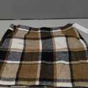 IDEALSANXUN Womens High Waist Plaid Skirt Bodycon Pencil Wool Mini Skirts Size S