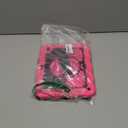 for iPad A16 11th Generation 2025 / 10th Gen Case 2022, for 11 Inch / 10.9 Inch iPad Case Heavy Duty Cover Shockproof with Pencil Holder [360 Rotate Strap] & Stand, Hot Pink