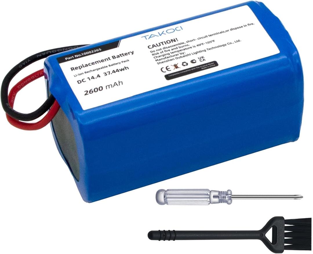 2600mAh Replacement Battery for Eufy RoboVac 11S Series 15C Series 30C Series G10 Hybrid G20 G20 Hybrid G30 Series G40 Series Robotic Vacuum Battery Pack