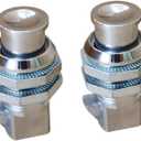 Push Button Latch for Perpendicular Door Configurations Latches for Boat Tool Box Push Close Latch Industrial Grade Lock for Glovebox Radio Box Marine Boat Applications (2PCS, Silver-1)