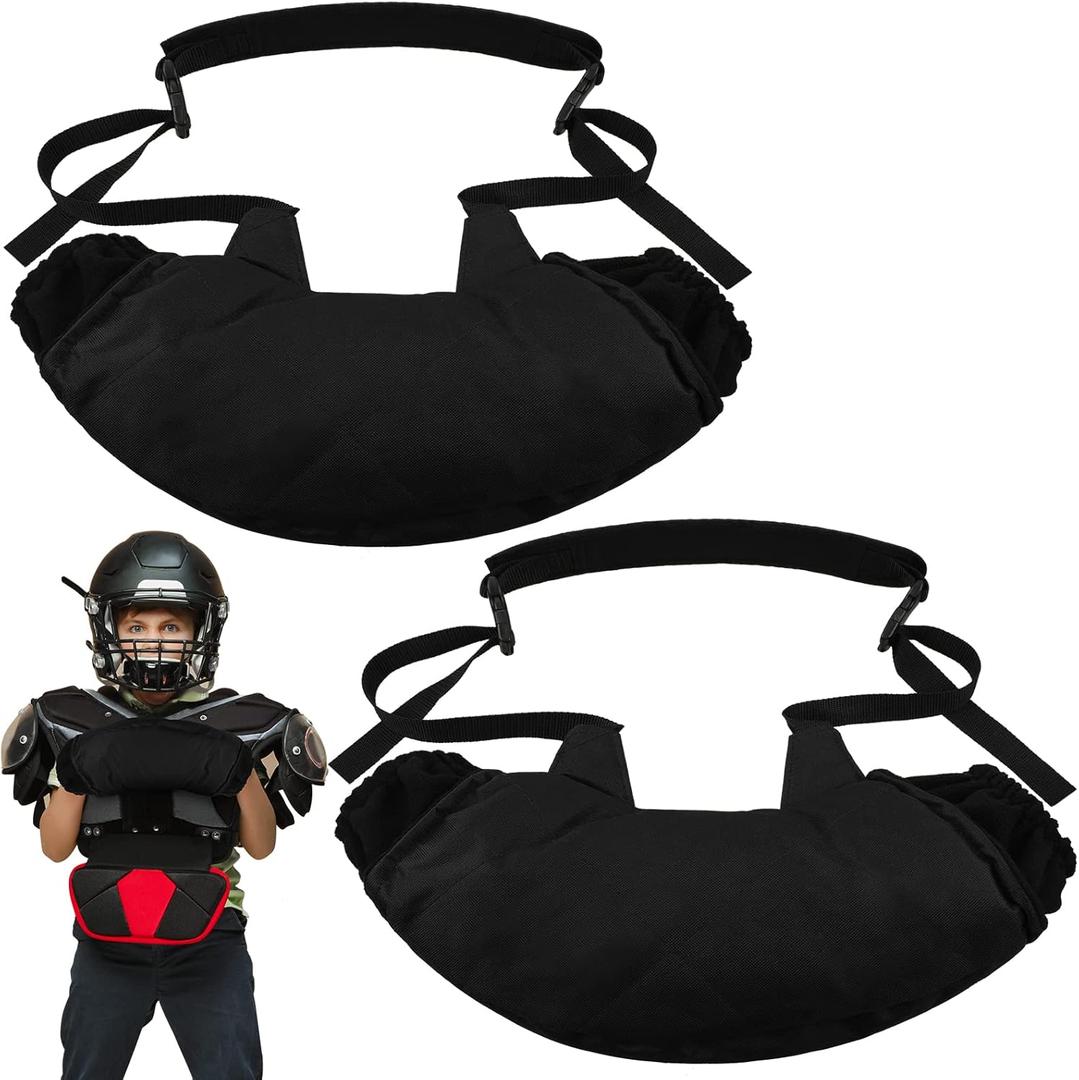 Janmercy 2 Pcs Winter Football Hand Warmer Pouch Hand Muff Football Warming Pouch Tactical Handwarmer for Outdoor Sports Gifts Accessories (Youth, Black)