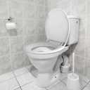 Round Toilet Seat Slow Close, Easy to Install & Clean, Soft Close Toilet Seat, Detachable Seat for Longtime Usage, White