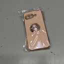 2 x Fingic Compatible with Google Pixel 9a 360 Rotatable Ring Holder Stand | Plating Gold Edge Magnetic Stand Slim Soft TPU Shockproof Protective Phone Case for Women for Pixel 9a (6.3"2025),Rose Gold