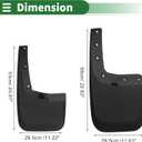 Motoforti Mud Flaps Splash Guards Mud Guards for Ford for Ranger 2024 W/Mount Accessories
