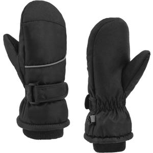 TRIWONDER Kids Ski Snow Gloves Winter Cold Weather Windproof Warm Snowboard Sport Mittens for Boys Girls (7-9 years old)