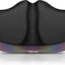 X WING New-Age Noseless Bike Seat Cushion for Men & Women - Extra Padding & Wide - Suitable for City, Electric, Stationary Bikes - Compatible with Peloton Bikes  Wide Winged Bike Seat with Cushion (Rainbow)