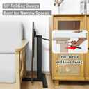 lumizone Foldable Overbed Table with Wheels Adjustable Height Bedside Desk 27.56"-36.61" Rolling Hospital Bed Table with Casters Medical Tray for Home Use Desk Over the Bed, 31.5 inches x 15.75 inches x 27.56-36.61 inches