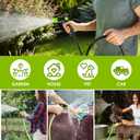 5 x Garden Hose Nozzle with High Pressure, 100% Heavy Duty Metal High Pressure Hose Nozzle with 4 Spray Patterns, Thumb Control On Off Valve for Lawn Plant Watering, Washing Car,Washing Pet and Home Use