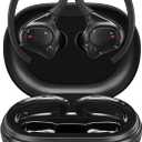 iLive IAEBTW53B Bluetooth True Wireless Earbuds with Built in Mic, IPX7 Waterproof, Charging Case, and Bluetooth 5.3 (Black)