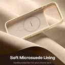 TORRAS Q3 Wind Flow for iPhone 17 Pro Case Silicone, Fit for MagSafe, Magnetic 360 Spin Stand with Camera Control, Liquid Silicone Rubber Soft Phone Case for iPhone 17 Pro 6.3'', Cream Sand