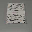 VibrantFruitique Halloween Spooky Bat Case for iPad (A16) 11th Gen 2025 11-inch/10th Gen 2022 10.9 inch Protective Case,Pencil Holder & Clear Soft TPU Back & Trifold Stand Cover for Women