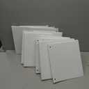 Office Essentials Economy View 3 Ring Binders, 0.5" Round Rings, 0.7" Spine, 100-Sheet Capacity, White Binders (12-Pack of 03422)