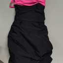 Blooming Jelly Women One Piece Swimsuits Swim Dress Tummy Control Bathing Suits V Neck Ruffle Skirt Swimwear(Hot Pink, Large)