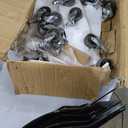 Car Dolly 4 Pack, Towallmark Wheel Car Dolly Tire Skates Premium Skates Moving Car Easy, Total 6000lbs High Load Bearing, Antiskid Plate Design, All-Direction Rotatable Wheel, 12x16, Black