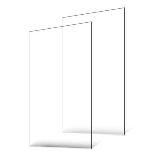Plexiglass Acrylic Sheets, 2-Pack Plastic Sheet, 24 x 48 Inch 1/8 Inch Thick Clear Plastic Cast Transparent Glass for Crafting Projects, Replacement Picture Frame Glass, DIY Display, Easy to Cut, Count of 3 