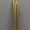 Umbra Cappa Modern 1" Curtain Rod, Includes 2 Matching Finials, Brackets & Hardware, Brass (36 to 66, Gold)