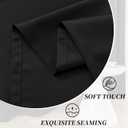 HUTO Blackout Curtains and Drapes for Bedroom - Extra Long Room Darkening Thermal Insulated Solid Window Antique Copper Grommet Draperies for Living Room (Black, 1 Pair, 52 x 96-Inch)