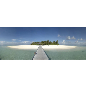 JP London UMB91128 Prepasted Ultimate Path to Paradise Beach Getaway Panoramic Wall Mural, 10.5-Feet Wide by 4-Feet High