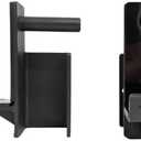 Fitvids 3" x 3" J-Hooks (Pair) for Power Cage and Squat Rack, Black