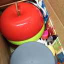 100Pcs Kitchen Playset, Kids Pretend Cooking Play Pots, Pans, Utensils, Cookware, Toy Food Fruits Veggies, with 2 Large Apple - Shaped Storage, Toddler Cooking Learning Gift (White)