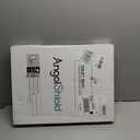 Angol Shiold Glitter Toilet Seat Molded Wood Elongated Toilet Seat with Quietly Close and Quick Release Hinges, Easy to Install also Easy to Clean (Elongated 18.5'', Black)
