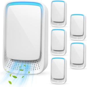 6Pack Air Purifier Plug In,Filterless Mobile Air Ionizer,Negative Air Ionizer for Home Use,Quiet Operation Air Freshener for Home,Kitchen,Office,Portable Mini Air Cleaner for Pets,Smoke Dust,Odor(6)