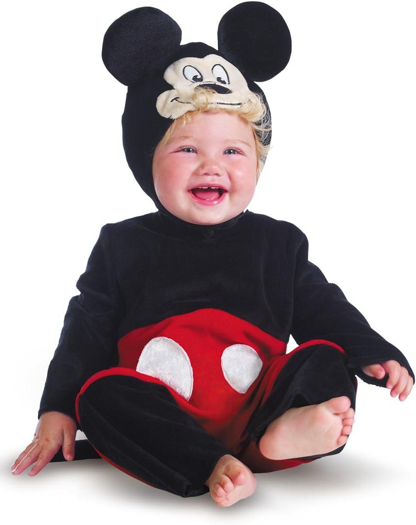 Disney's Mickey Mouse Costume for Babies (0-6 Months, Black)