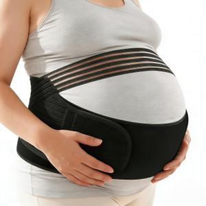 Plus Size Pregnancy Belly Band, 3XL/4XL Maternity Support Belt for Belly, Waist & Back Pain Relief, Adjustable & Breathable for Pregnant Moms (Fits Waist 43"-59")
