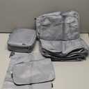 BAGAIL 6 Set Packing Cubes Luggage Packing Organizers for Travel Accessories-Pewter Color